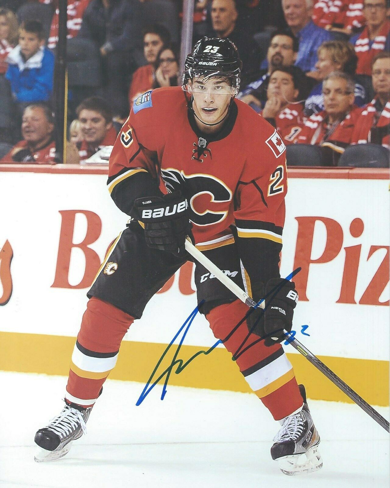 Sean Monahan Signed 8x10 Photo Poster painting Calgary Flames Autographed COA G