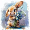 (Multi-Style) Retro Bunny-11CT Stamped Cross Stitch 40*40cm/15.75*15.75in