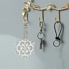 Schneeflocken-Diamant-Malerei-Schl&uuml;sselanh&auml;nger-Tier doppelseitig f&uuml;r die Handtaschen-Dekoration f&uuml;r Erwachsene
