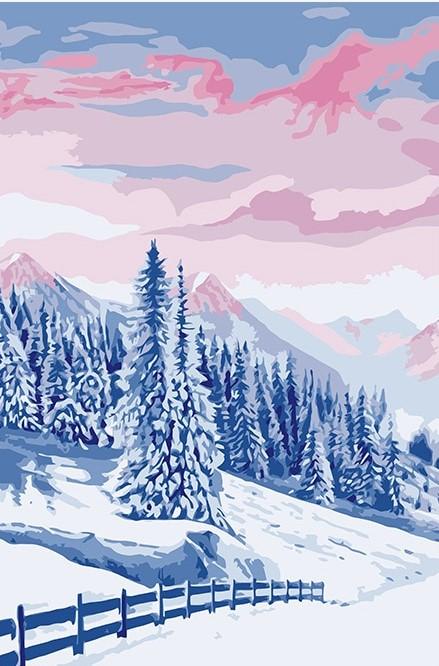 

Snow Tundra trees – Paint By Numbers - 40*50CM, 501 Original