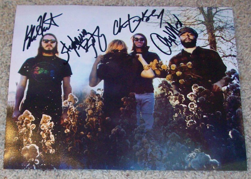 THE BLACK ANGELS ALEX MAAS +3 SIGNED AUTOGRAPH 8x10 Photo Poster painting w/PROOF