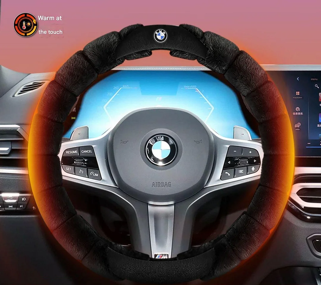 Winter Car Warm Plush Steering Wheel Cover