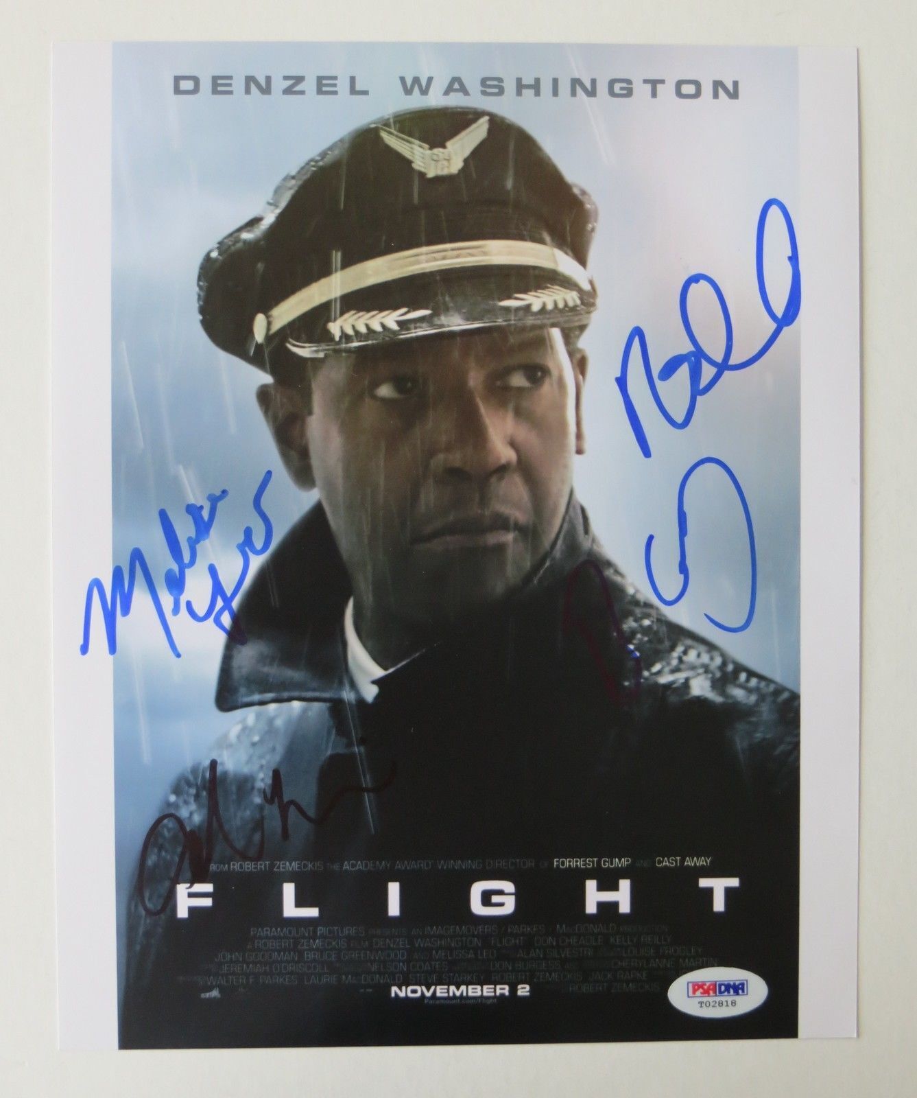 FLIGHT Multi Signed 8x10 Photo Poster painting (4 Signatures) Velazquez Leo + 2 PSA/DNA #T02818