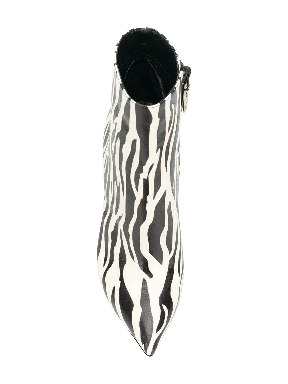 Custom Made Zebra Stiletto Heel Ankle Booties Nicepairs