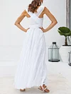 Lace-Up Flax Cotton Empire Maxi Dress