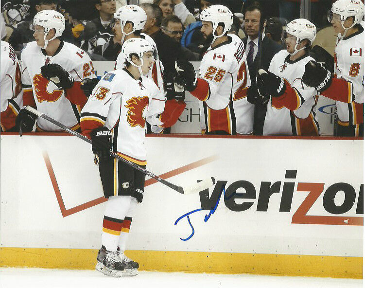 Calgary Flames Johnny Gaudreau Autographed Signed 8x10 Photo Poster painting COA F