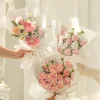 DIY Handmade Twist Stick Craft Flower Bouquet Chenille Stems Craft Pipe Cleaners Gift Decor Set