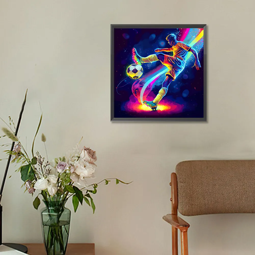 Diamond Painting - Full Round Drill - Soccer(Canvas|30*30cm)