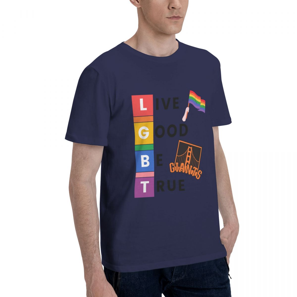 San Francisco Giants LGBT Pride Cotton Men's T-Shirt