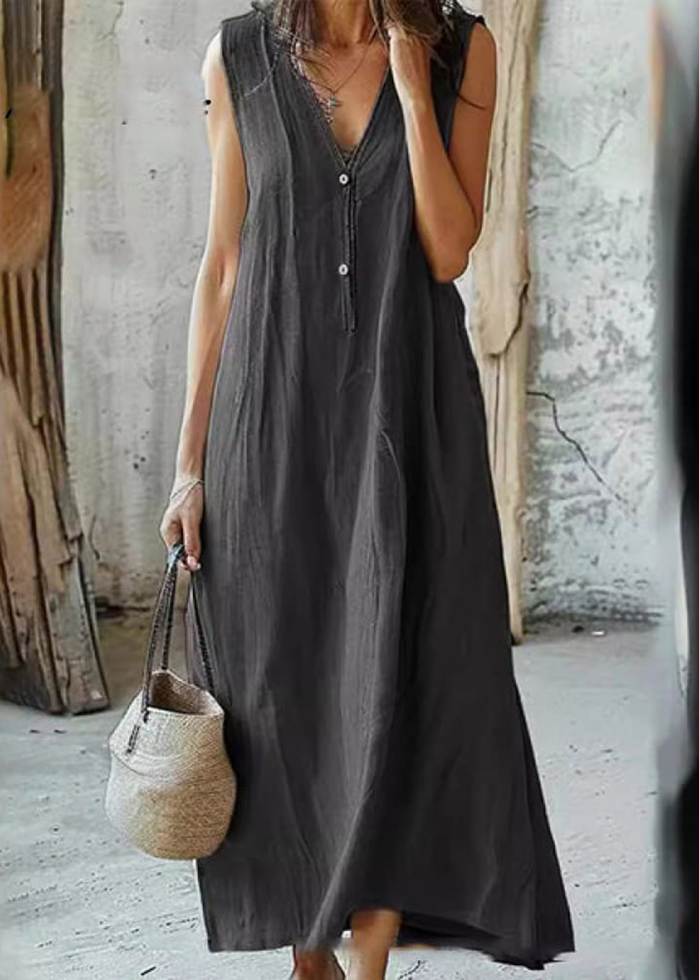 Linen Dress-QT