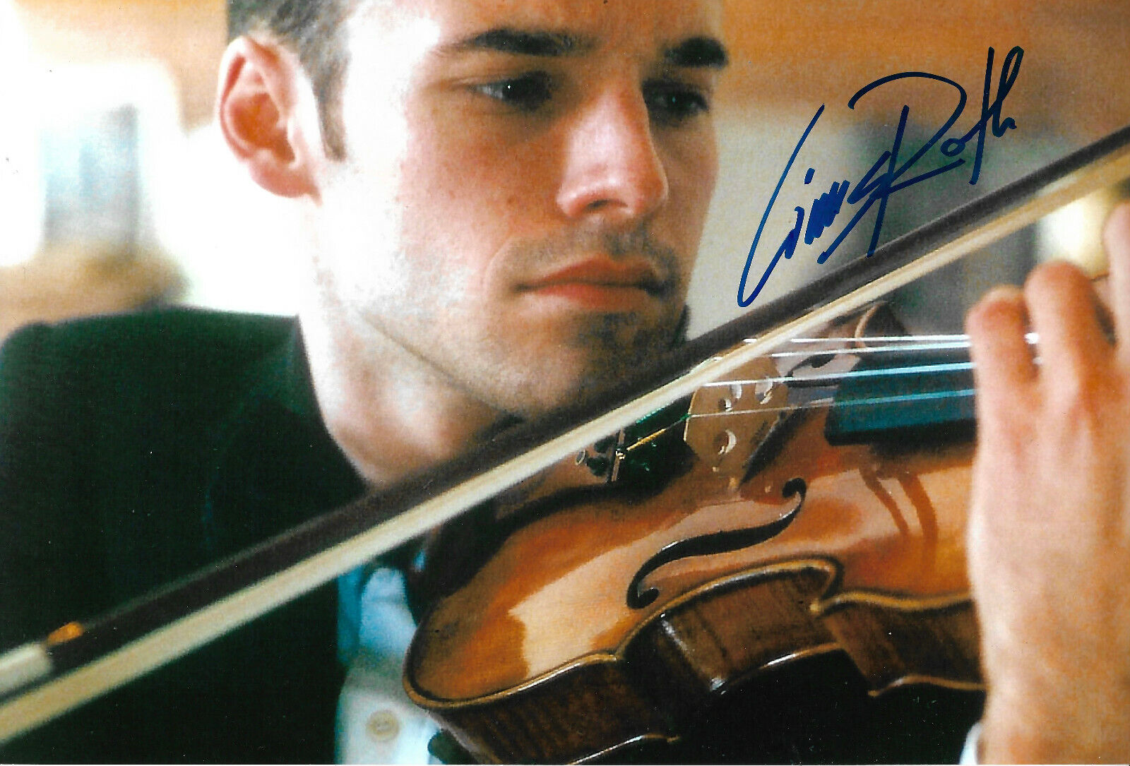 Linus Roth Violinist signed 8x12 inch Photo Poster painting autograph