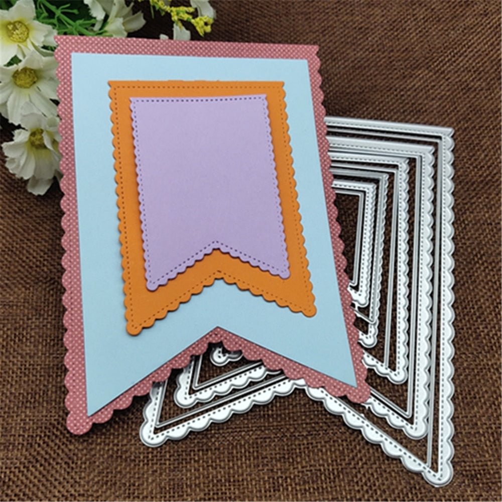 10 Layer label frame card Cutting Dies Stencils For DIY Scrapbooking Decorative Embossing Handcraft Die Cutting Template