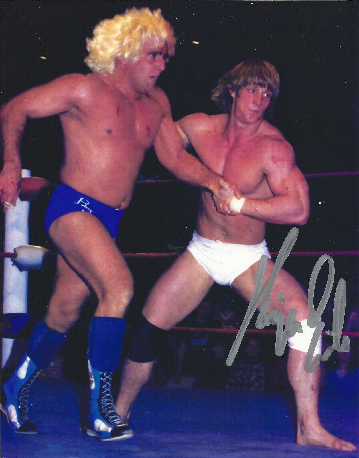 Kevin Von Erich autographed 8x10 #1WCCW NWA WWE HOF