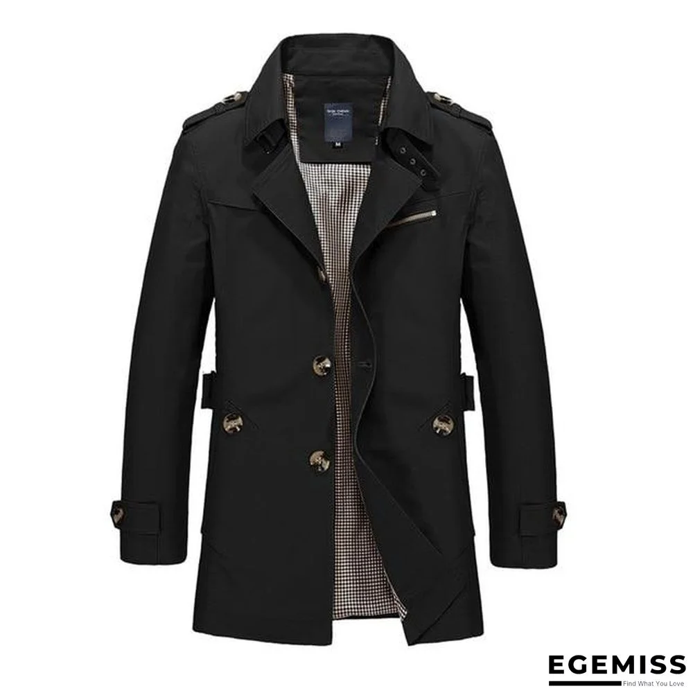Long Leather Trench Coat Men New Men's Spring Casual Jacket Windbreaker Outerwear High Quality Fashion Long Coat | EGEMISS