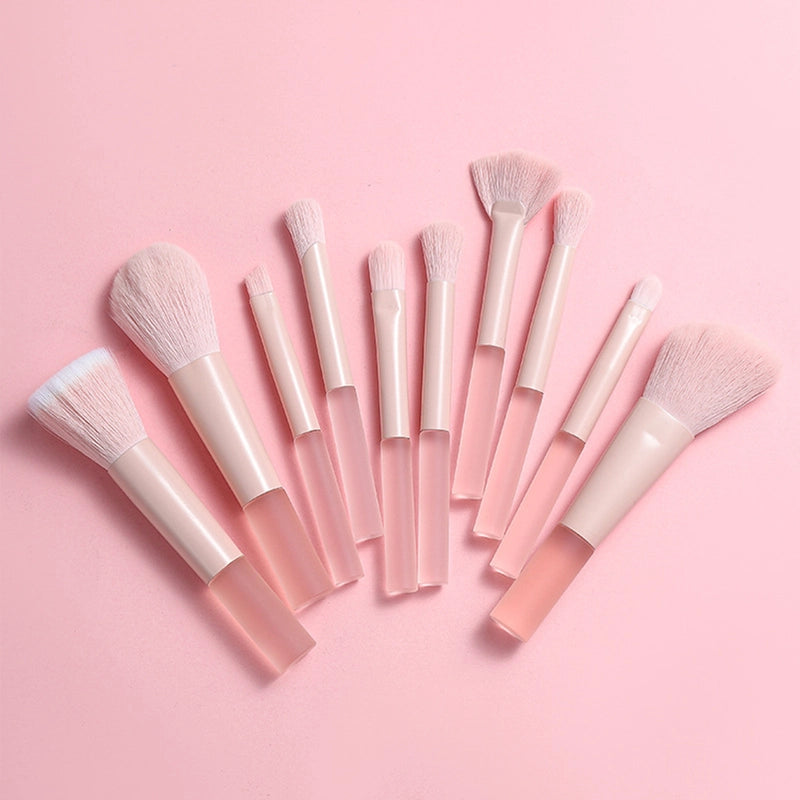 Lady Minimalist Artificial Fiber Plastic Handgrip Makeup Brushes 1 Set