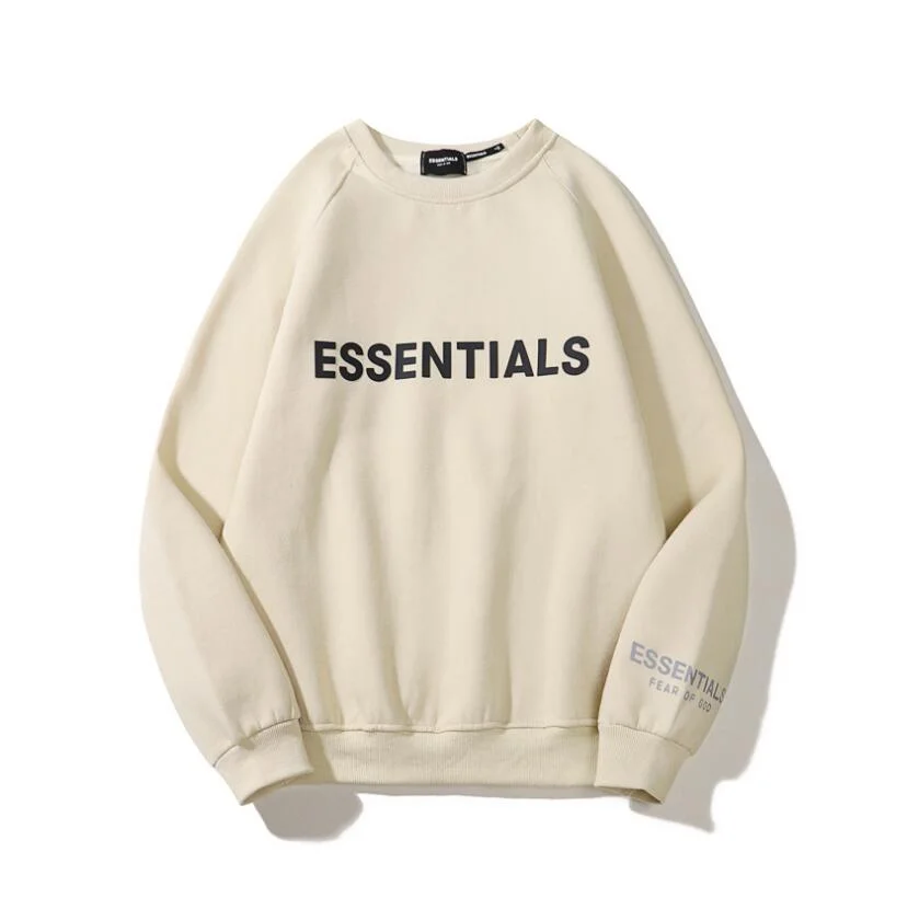 Aonga  Round neck Men Women oversize Best-quality essentials Sweatshirts kanye west hip hop streetwear cotton pullover