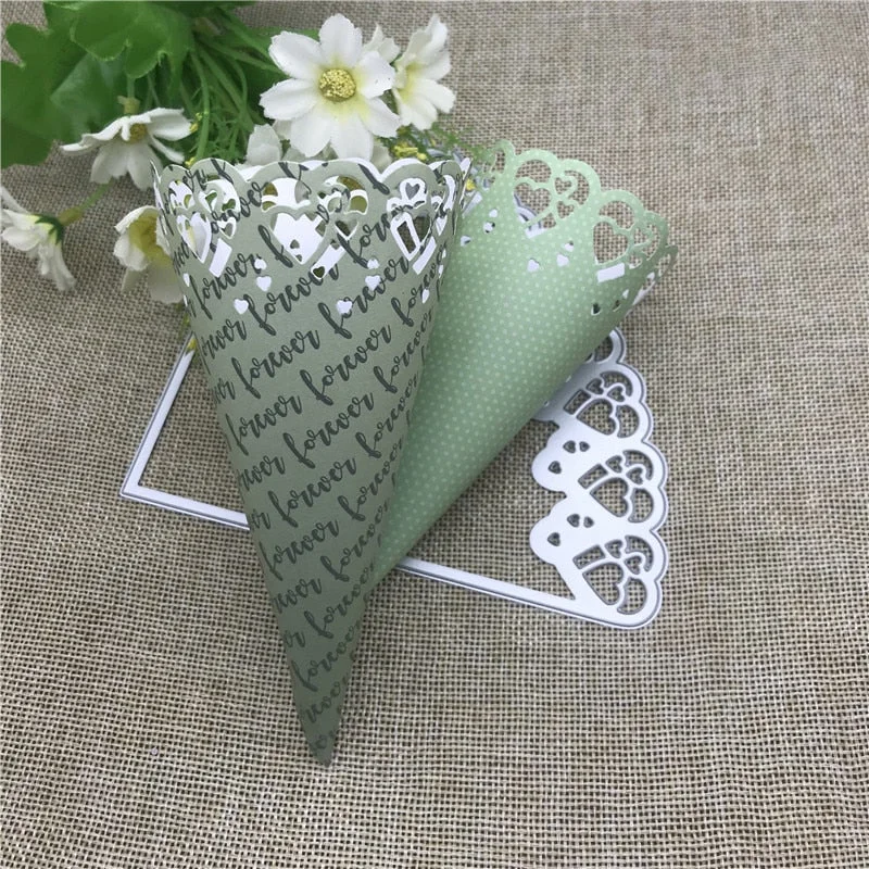 Love Flower Tube Wedding Metal Cutting Dies Stencils For DIY Scrapbooking Decorative Embossing Handcraft Die Cutting Template