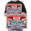 Warning - Vintage Metal Signs(12*16Inch) - Warning