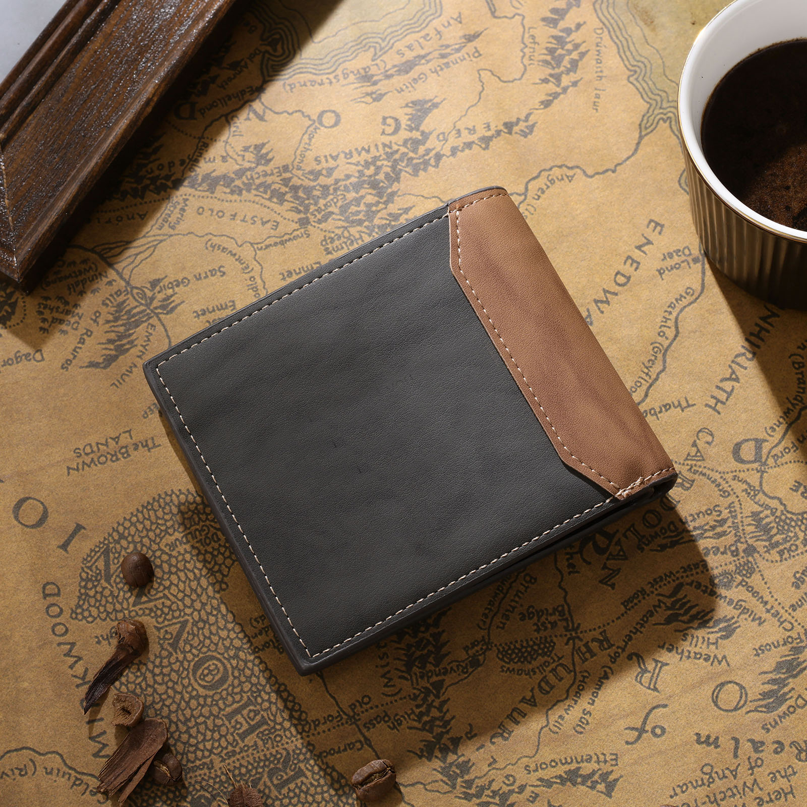 Portafoglio in PU pelle da calcio una famiglia in maglia personalizzabile regalo per uomo