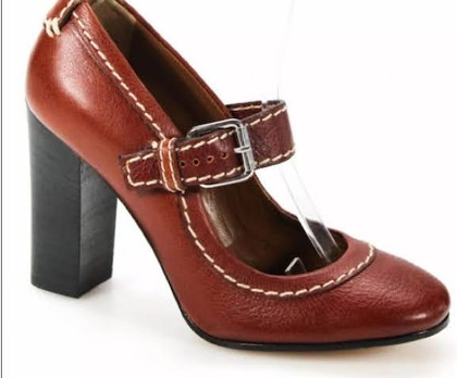 GOOSHOE Custom Maroon Mary Jane Pumps