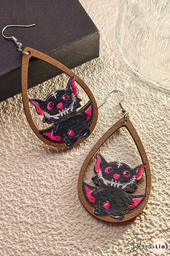 Halloween Horror and Fun Series Wooden Earrings