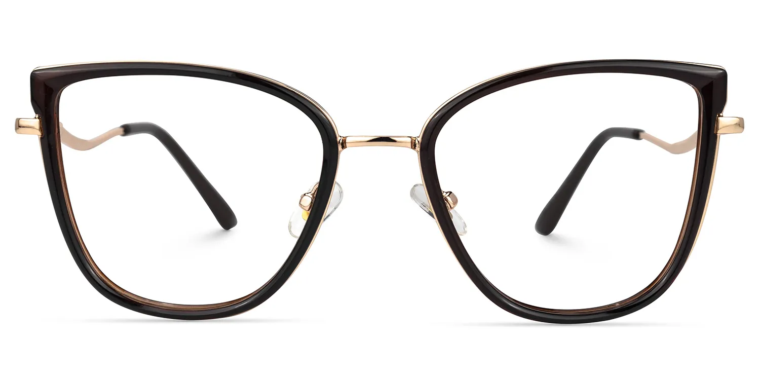Casper Dunkelbraun Cateye Brille Dunkelbraun