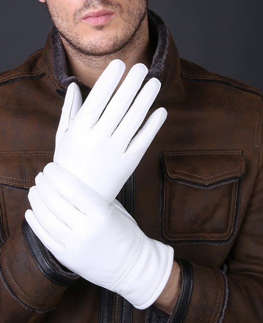 Casual Sheepskin Solid Fleece-Lined Full Finger Gloves