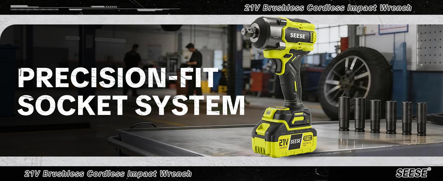 【DealsForYouDays】SEESE 3 in 1 Cordless Impact Wrench 590 FT-LBS(800N.m) 3200IPM 1/2 Impact Gun High Torque Electric Impact Driver Cordless Impact Wrench with 21V 2 x4.0Ah Battery ,LED Light,9 Sockets,8 Drills,6 Screws & Case for HomeCar Tire Lug Nut fathe