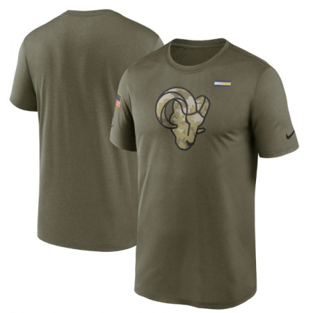 Men's Los Angeles Rams #10 Cooper Kupp 2021 Olive Salute To Service Limited Stitched Jersey 1671