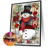 Diamond Painting-DIY Full Round Drill Christmas Snowman