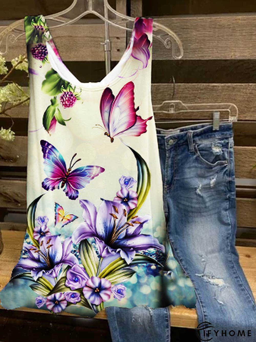 Crew Neck Vintage T-shirt | IFYHOME