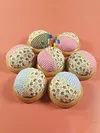 Round Pincushions with Wooden Base Sewing Pin Cushion (Random color) tapestrymarket