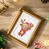 12pcs Xmas DIY Mini Square Diamond Painting Set 15x18cm