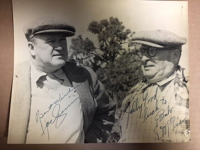 Joe Cronin & Ted McGrew(Brooklyn Dodgers/Red Sox) SIgned Vintage 8x10 Photo Poster painting JSA