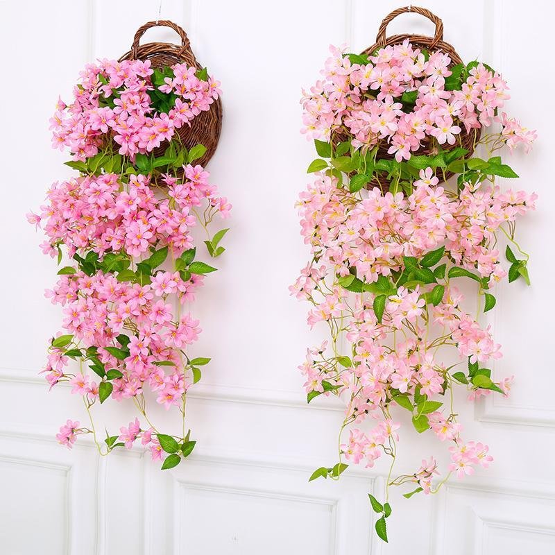 Artificial Jasmine Flower Hanging Basket