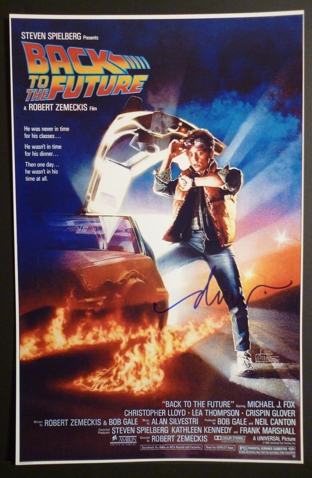 DREW STRUZAN Authentic Hand-Signed BACK TO THE FUTURE 11x17 Photo Poster painting (PROOF)