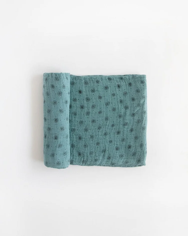 Cotton Muslin Swaddle Blanket - Wallflower