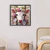 >SALE<5D DIY Full Round Drill Diamond Painting Sheep Flowers Kit Decor 30x30cm