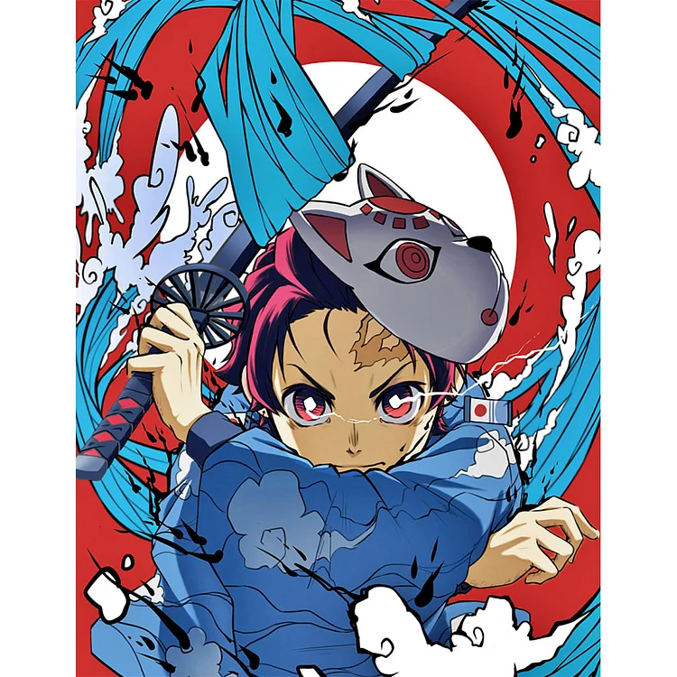 Demon Slayer 11CT Stamped Cross Stitch 40*51CM