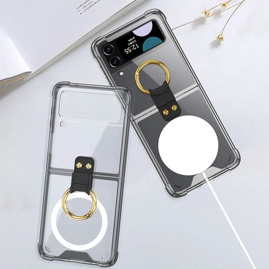 Suitable For Samsung Z Flip 4 Airbag Anti Falling Magnetic Phone Case