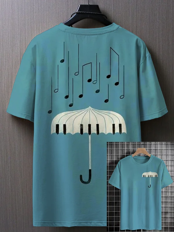 Men's Classical Blues Music Art Print Casual T-Shirt