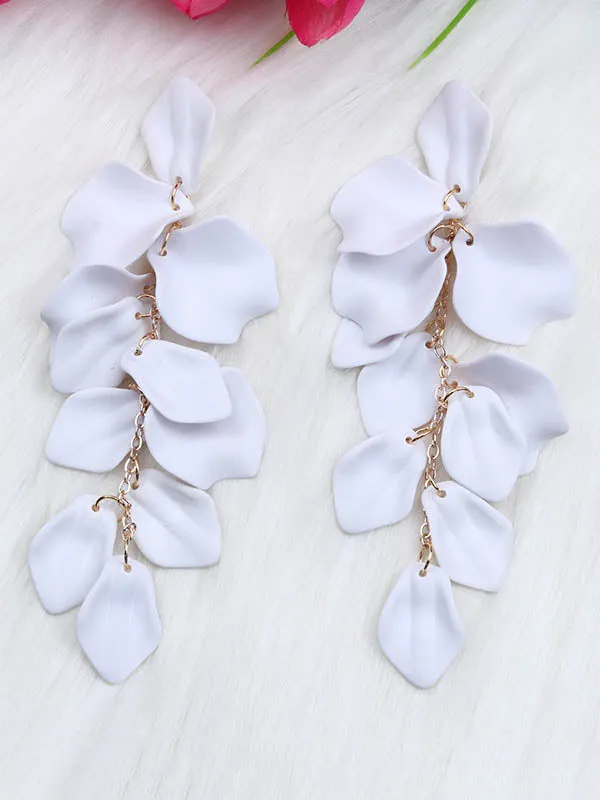 Chains Flower Shape Earrings Accessories