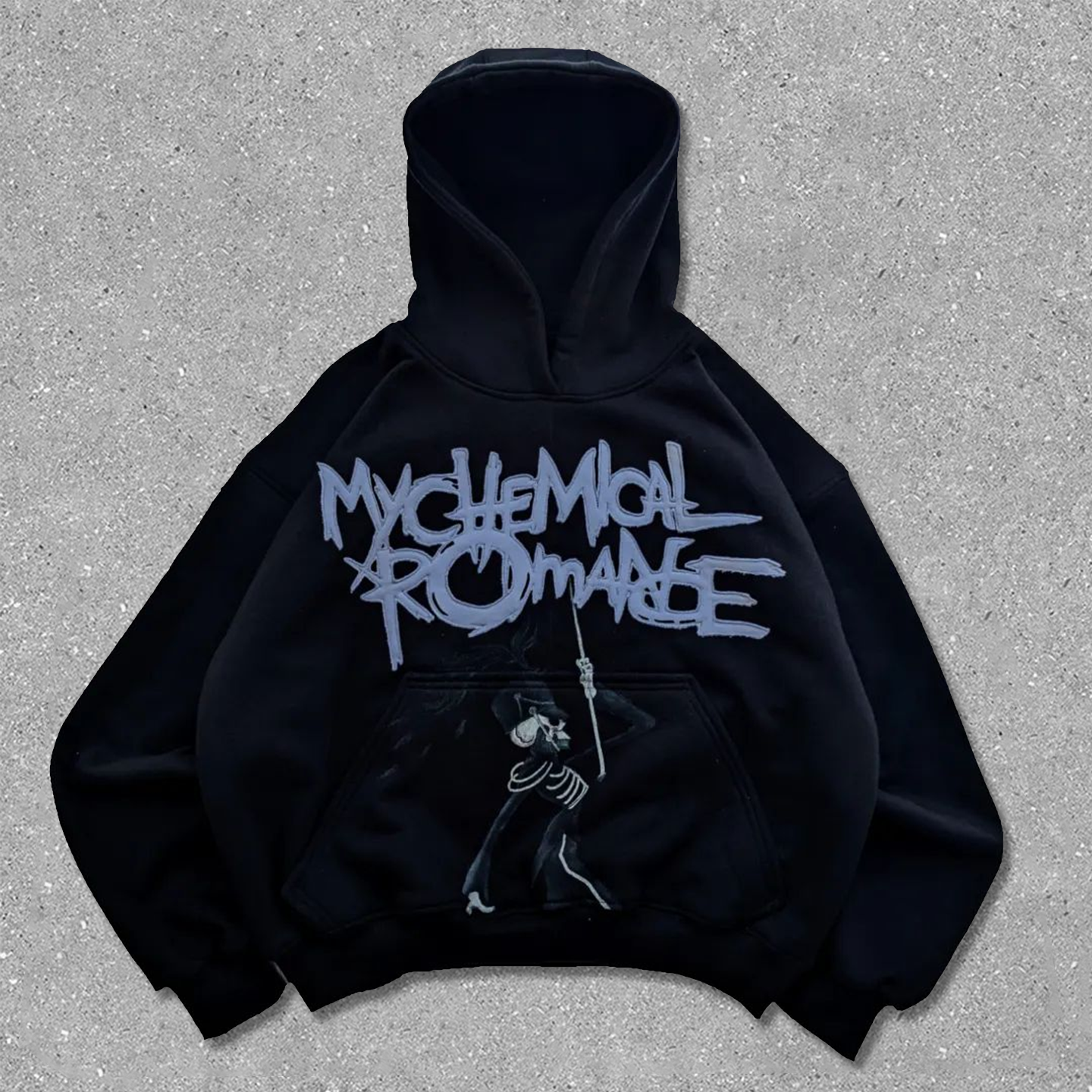 Vintage Skull Loose Hoodie