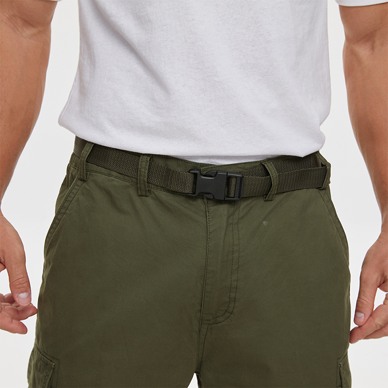 Men 3/4 Cargo Shorts Lightweight Ripstop Quick Dry Multi-Pockets