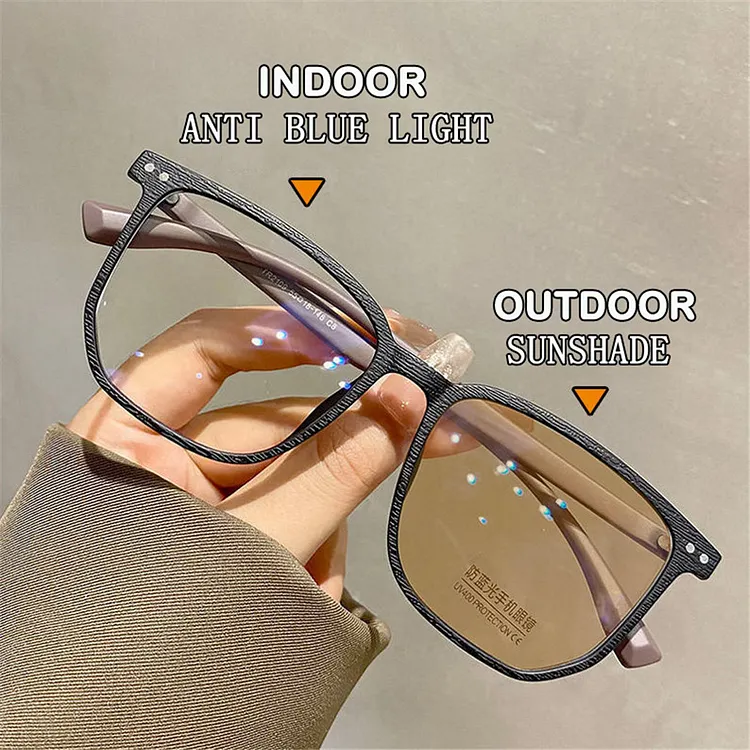 Novel Myopia Glasses Women's Outdoor Sunglasses Photosensitive Color ...
