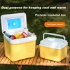 15L Camping Cooler Box Insulated Ice Chest Portable Ice Bucket for Outdoor Use