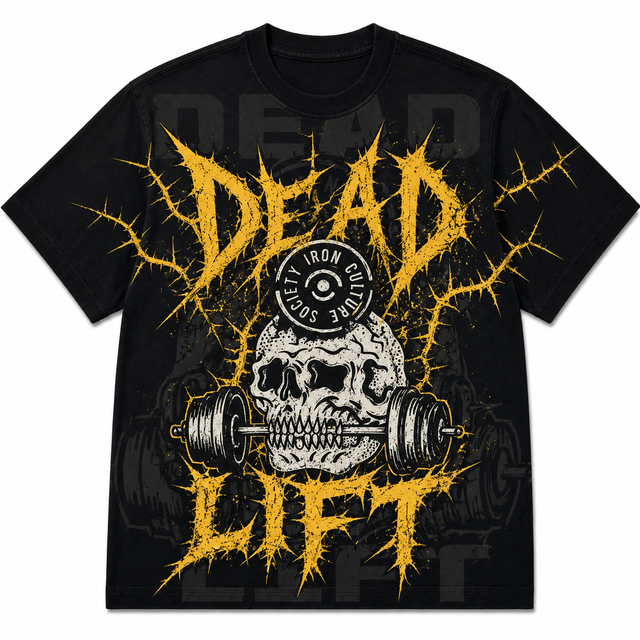 Gym Dead Lift Cotton T-Shirt
