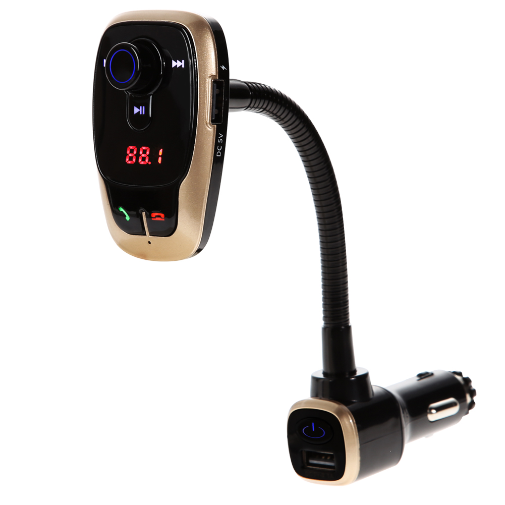 

Wireless Bluetooth FM Transmitter Radio Adapter Car Kit Newest Gold, Golden, 501 Original