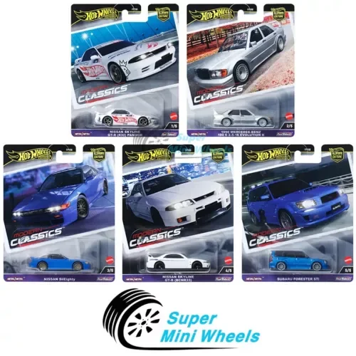 Dronehint Hot Wheels Premium 2024 Car Culture E Case - Modern Classics - 5 Cars Set Toy