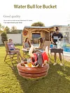 Inflatable Water Bull Cooler Multifunctional Drinks Cooler Tray for Summer Party
